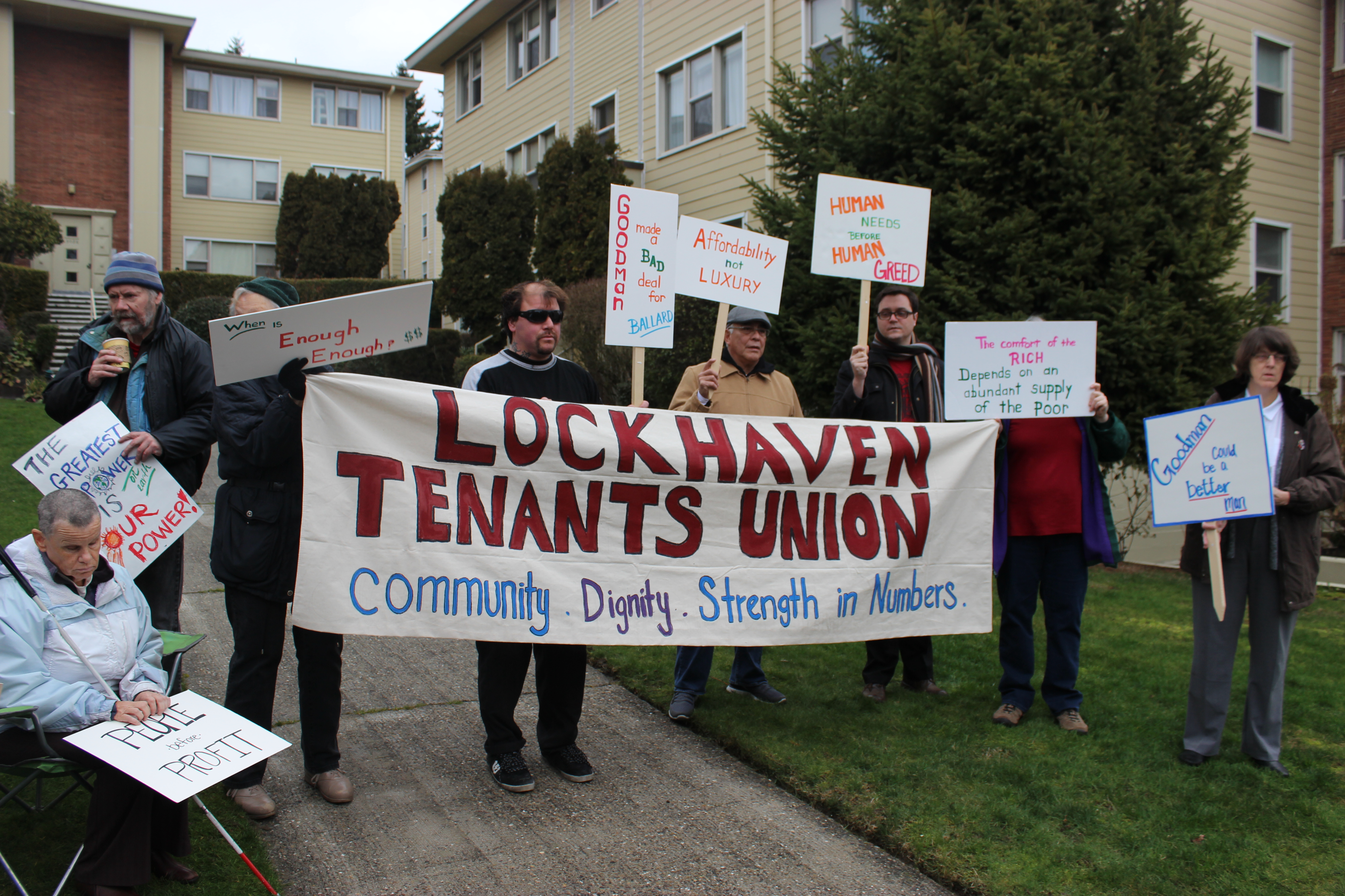 The Lockhaven Tenants union has been fighting developers over rising rent in Ballard since last year.