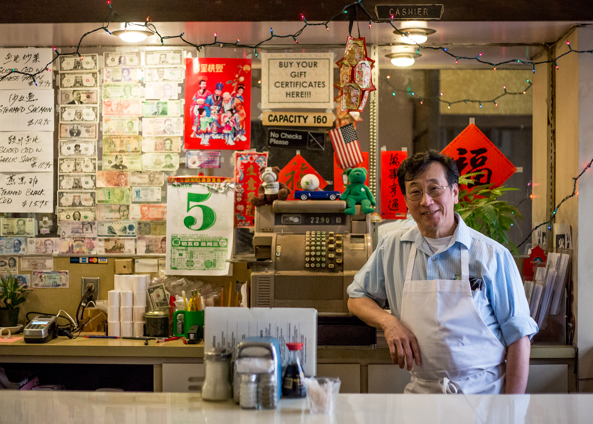 Harry Chan, owner of Tai Tung. Photo by Joshua Bessex
