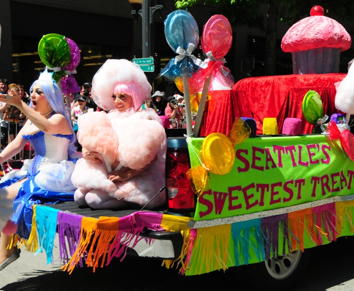 One of Pride’s sweeter floats.