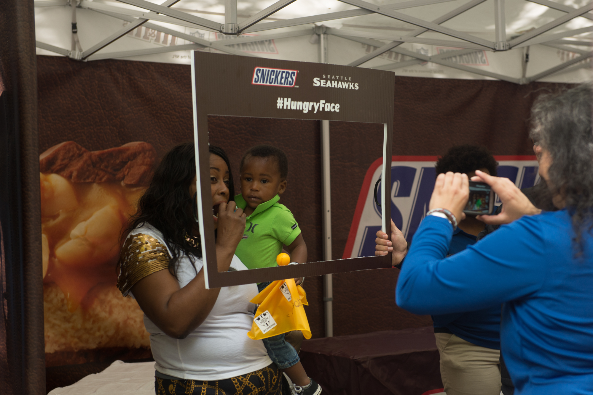 Selfies with hashtags were all the rage with the vendors. Photo by Morgen Schuler