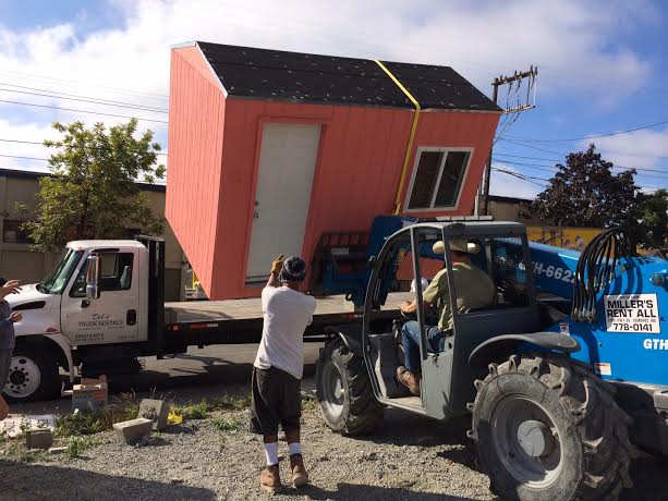 A Nickelsville shed gets moved.