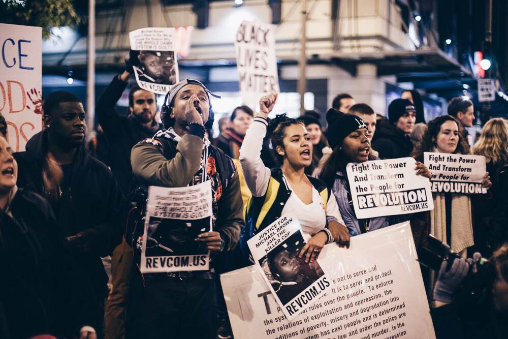 Seattle protestors voice their frustration over the Missouri grand jury's decision on November 24, 2014. Photo by Cecilia Corsano-Leopizzi
