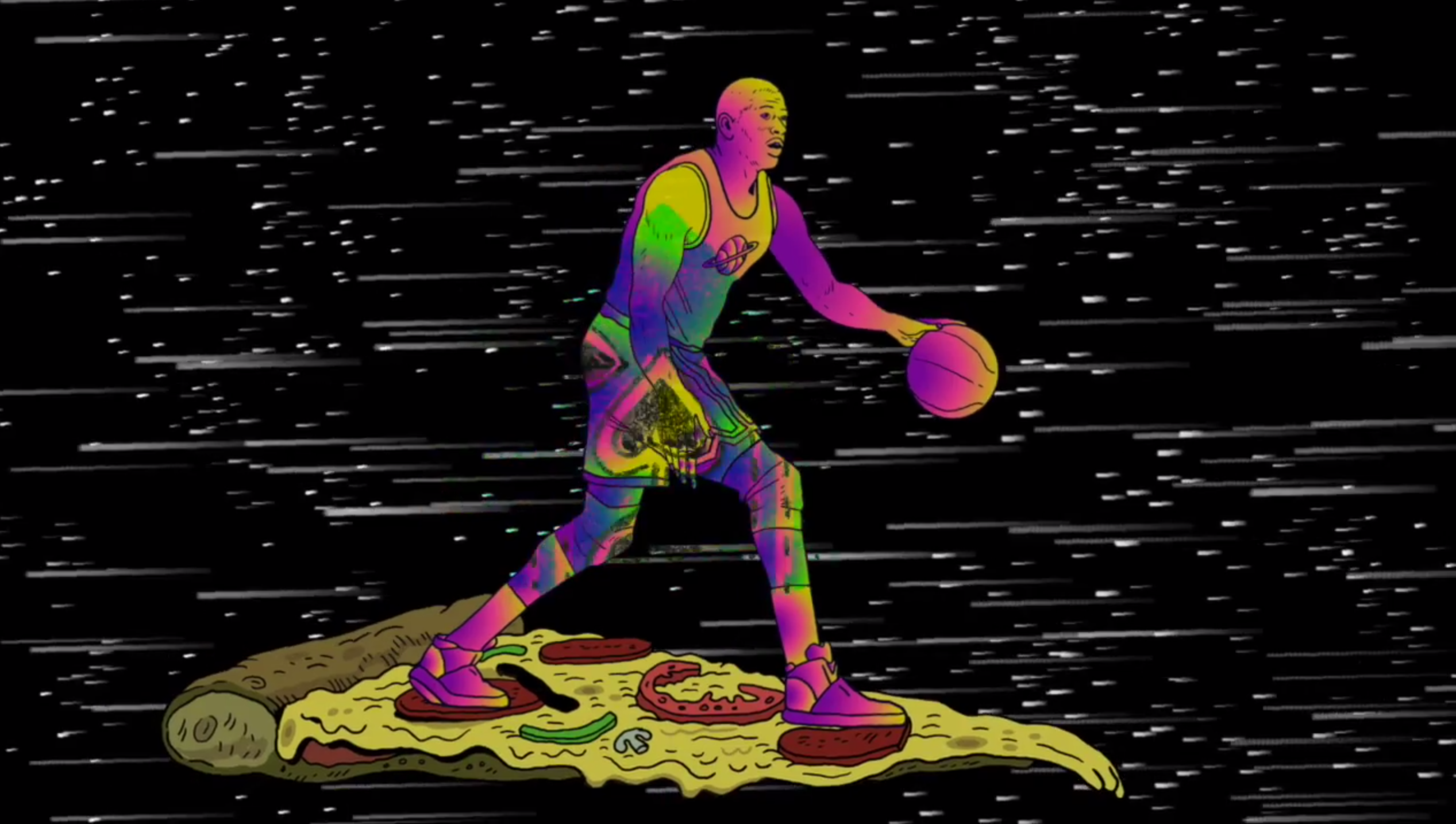Basketball + Space Pizza = Yes.