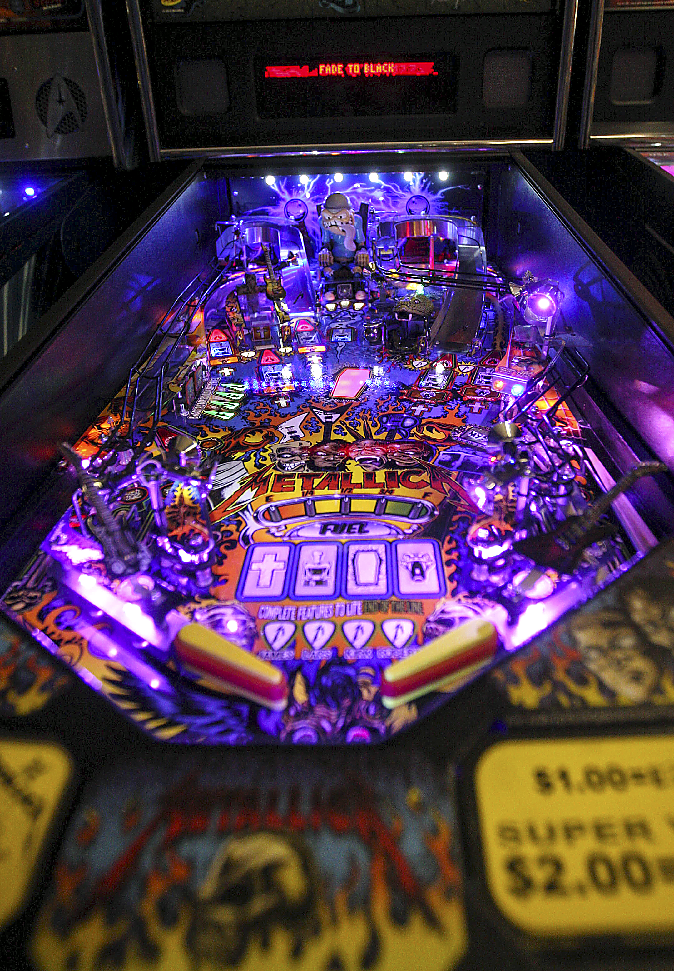 Ride the lightning: the Metallica pinball game.