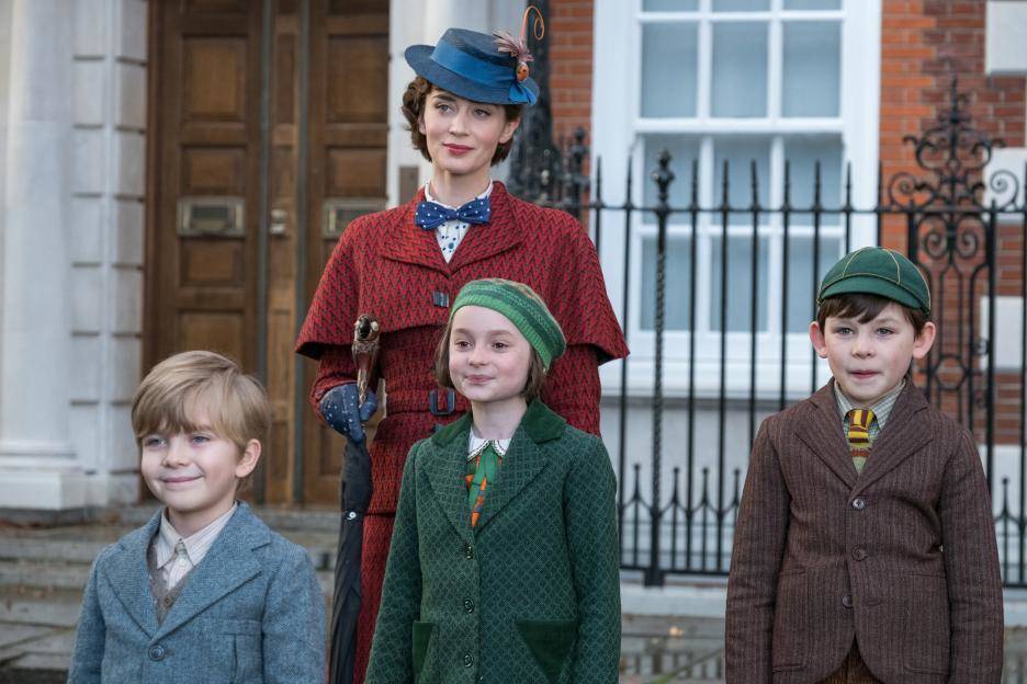 Emily Blunt takes on the role of the magical nanny in Mary Poppins Returns. 
Photo courtesy Walt Disney Studios