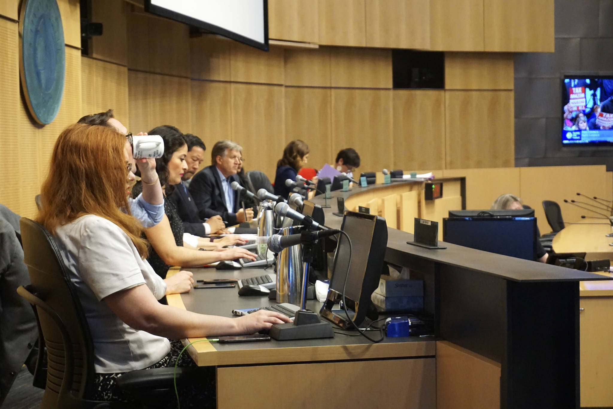 The Seattle City Council on June 12, 2018. Photo by Melissa Hellmann