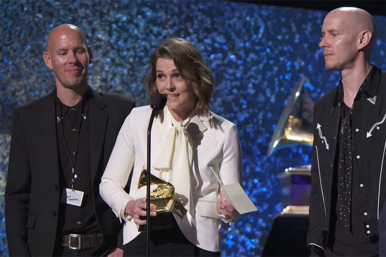 Brandi Carlile needs more mantel space after taking winning three Grammys on Sunday night.