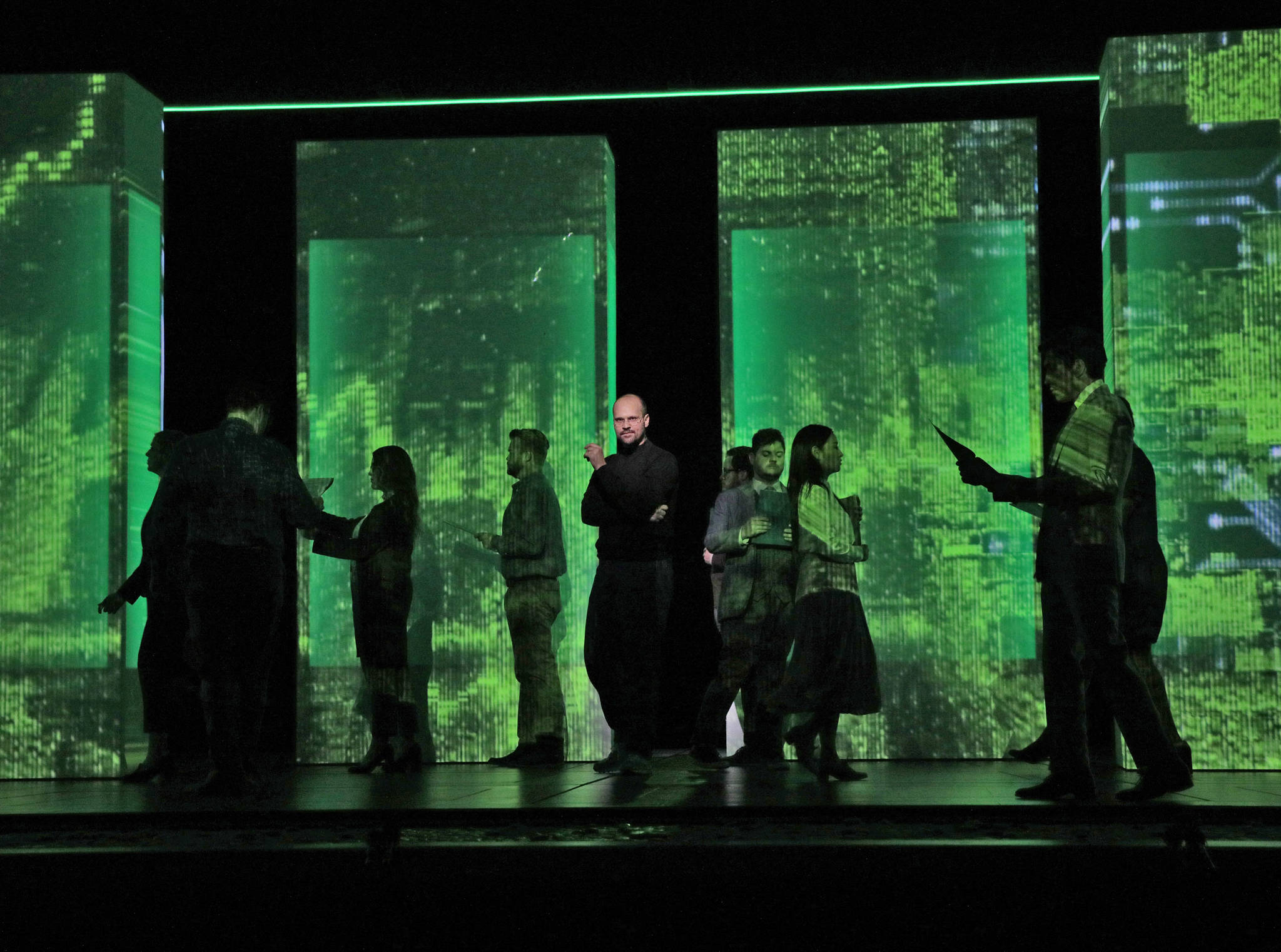 Steve Jobs gets the operatic treatment in the Grammy-winning ‘The (R)evolution of Steve Jobs.’ Photo by Ken Howard