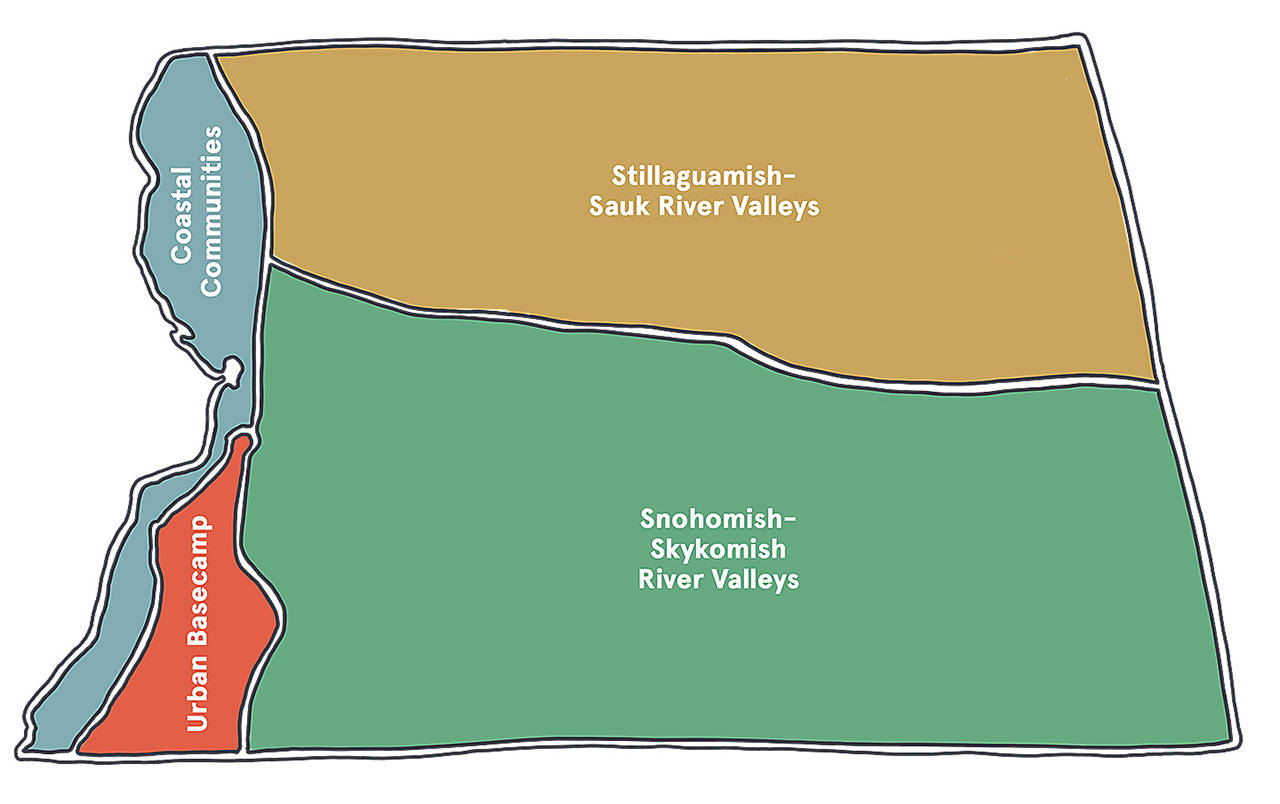 Seattle NorthCountry True PNW is intended to conjure up images of outdoor recreation, urbanscapes and rural vistas. (Snohomish County Tourism Bureau)