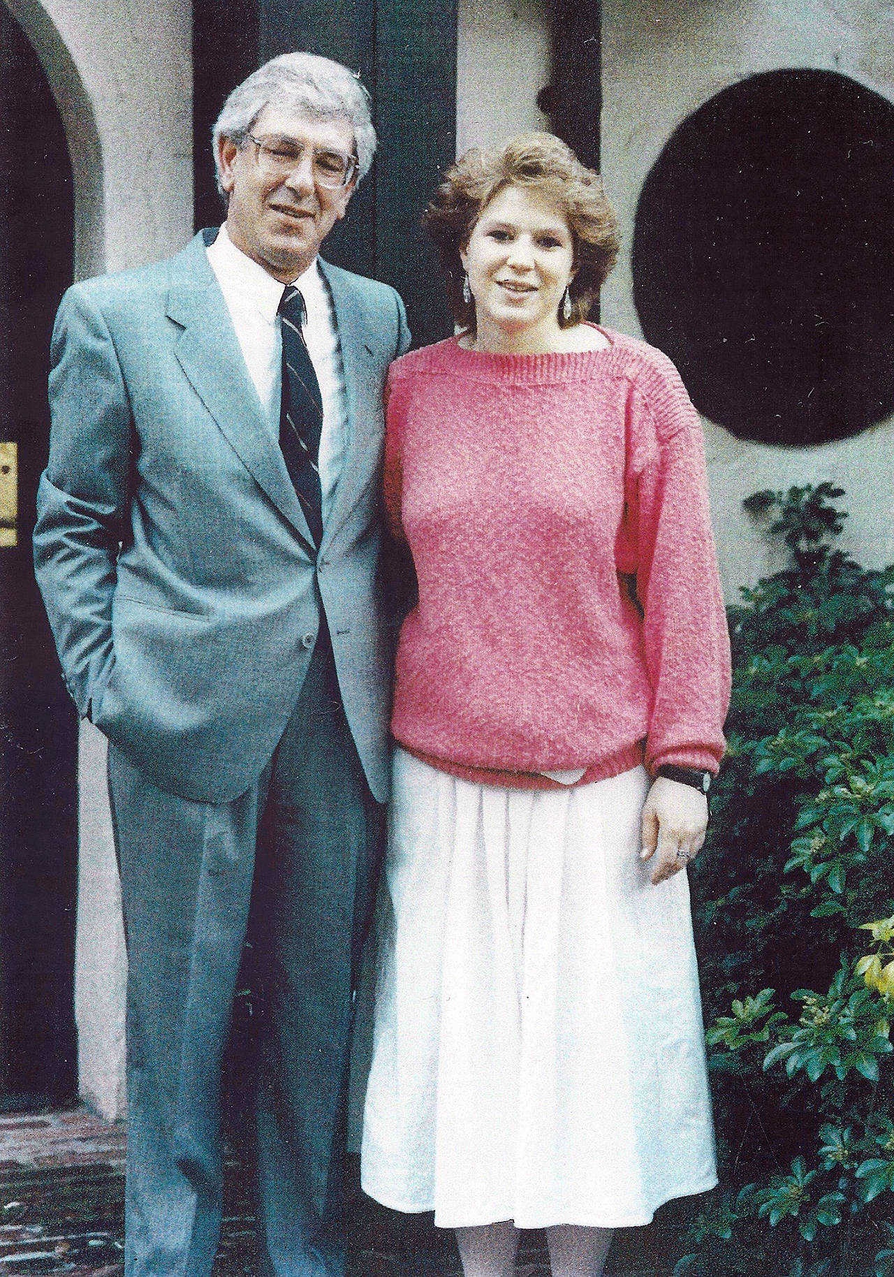 Tanya Van Cuylenborg (right) with her father, Willem. (Courtesy of John Van Cuylenborg)