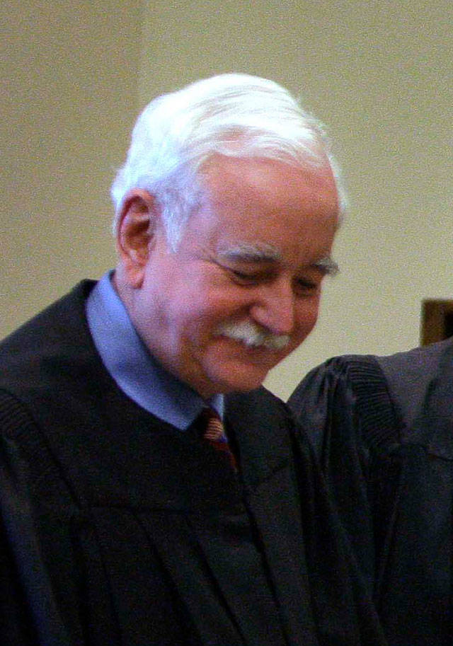 Former Justice Richard Sanders in 2009. (AP Photo/Elaine Thompson, file)