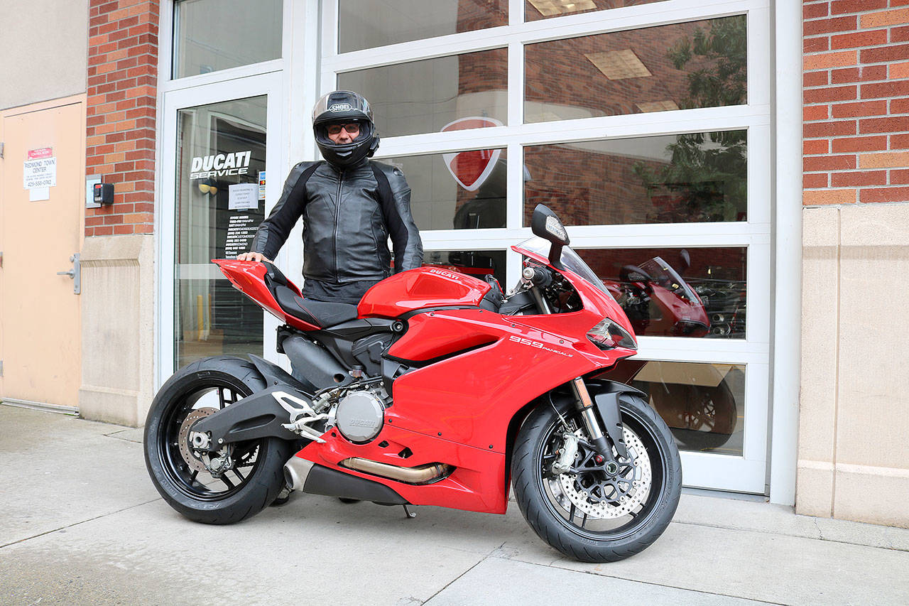 Redmond resident Bill Chappell said he bought a Ducati bike three months ago. He said he did not receive any type of notice about why the shops, including the one in Redmond suddenly closed. Stephanie Quiroz/staff photo