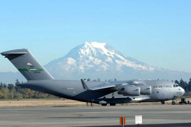 C-17 at Joint Base Lewis McChord airstrip. (Photo courtesy of United States Military)