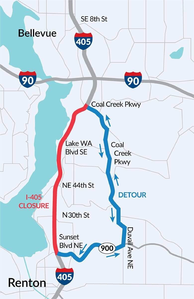 I 405 From Bellevue Renton Will Be Closed For Sept 8 Weekend Seattle i-405-from-bellevue-renton-will-be-closed-for-sept-8-weekend-seattle