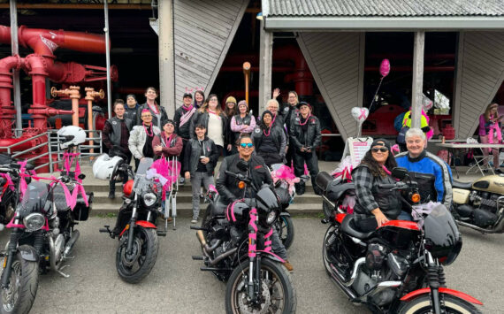 The Seattle Dykes on Bikes at the 2023 Making Strides of Seattle breast cancer walk. Courtesy photo.