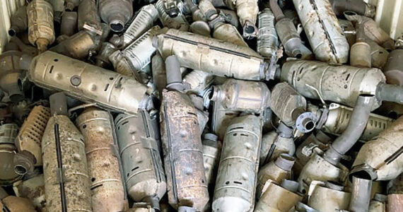 Kent Police recovered nearly 800 catalytic converters in a 2021 bust. File photo