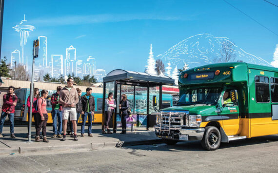 Trailhead Direct bus. Photo courtesy of King County