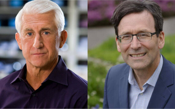Republican Dave Reichert, left, and Democrat Bob Ferguson, right, are competing in Washingtons 2024 governors race. (Photos courtesy of campaigns)