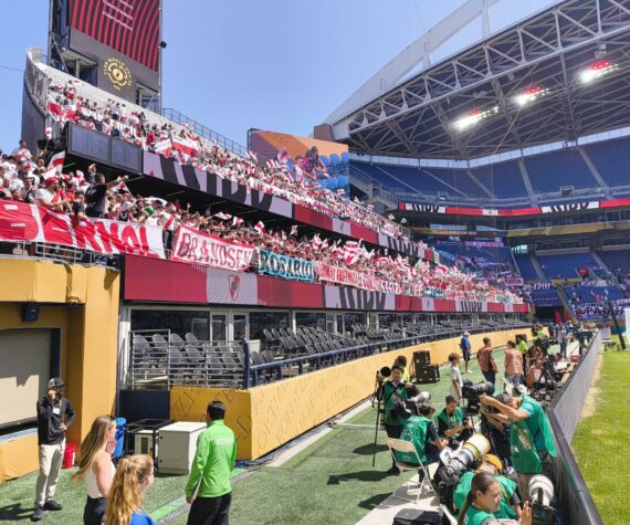 River Plate fans in the stands at Lumen Field. Ben Ray / Sound Publishing