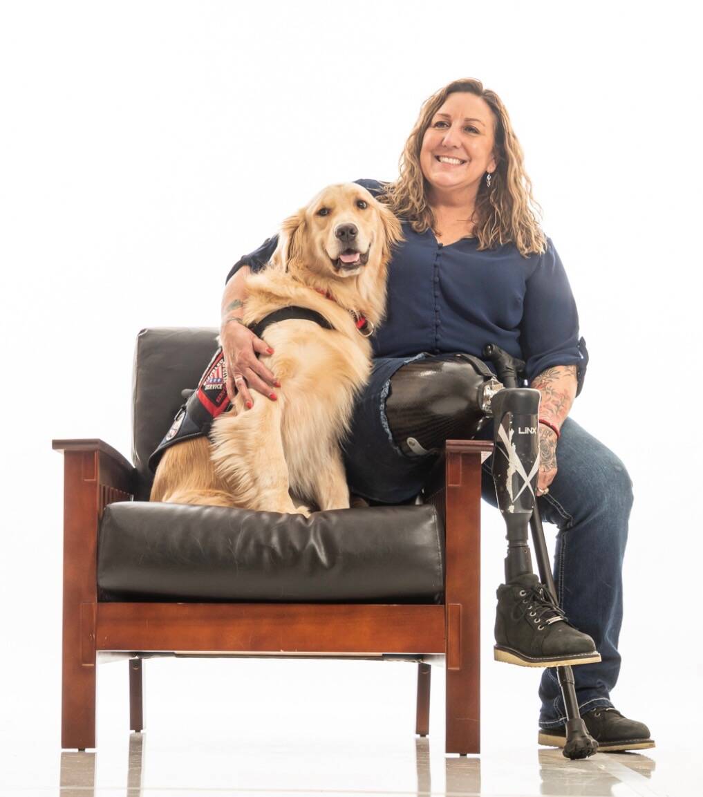 AnnMarie with her Battle Buddy Chance. Photos courtesy of Northwest Battle Buddies