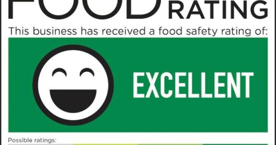 All permitted food businesses in King County, from restaurants to food trucks, should have a food safety rating sign from Public Health displayed for customers. Photo courtesy of Public Health - Seattle & King County