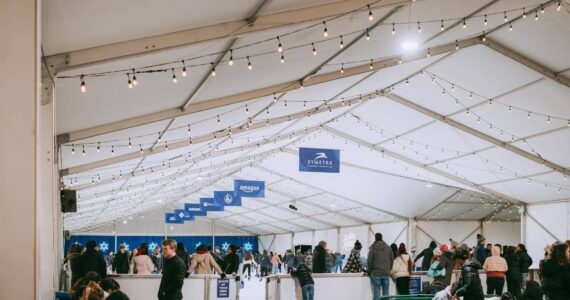 The Bellevue Ice Rink in downtown Bellevue. Photo courtesy of Bellevue Downtown Association.