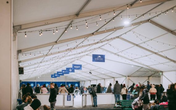 The Bellevue Ice Rink in downtown Bellevue. Photo courtesy of Bellevue Downtown Association.