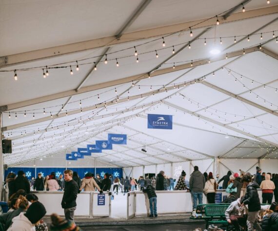 The Bellevue Ice Rink in downtown Bellevue. Photo courtesy of Bellevue Downtown Association.