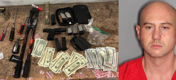 Items found inside the Porsche Cox was allegedly in and a photo of Cox. From charging documents.