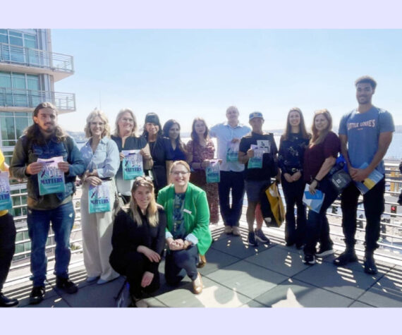Valley Cities team members and guests at a recent Community Coffee Chat at the World Trade Center in Seattle. Photo courtesy of Valley Cities.
