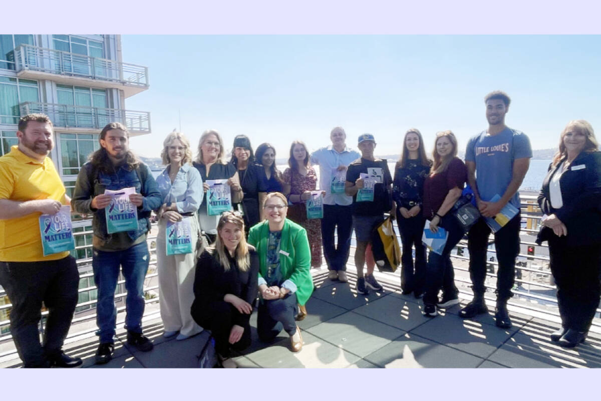 Valley Cities team members and guests at a recent Community Coffee Chat at the World Trade Center in Seattle. Photo courtesy of Valley Cities.