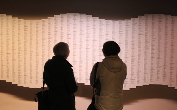 Reading the names of every incarcerated Japanese-American at the Puyallup Fairgrounds during World War II.