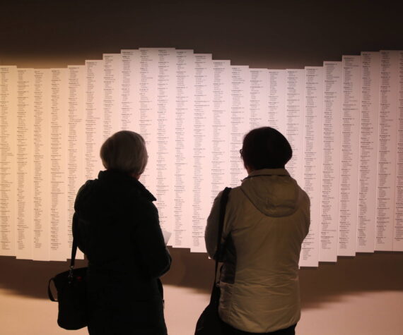 Reading the names of every incarcerated Japanese-American at the Puyallup Fairgrounds during World War II.