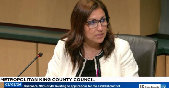 King County Councilmember Teresa Mosqueda discusses the moratorium March 3. (Screenshot)