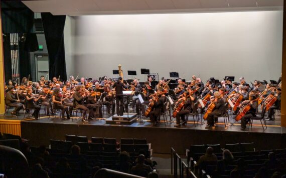Photo by Bailey Jo Josie/Sound Publishing
Renton High School Orchestra students were paired with professionals from the Seattle Symphony at the Renton IKEA Performing Arts Center.