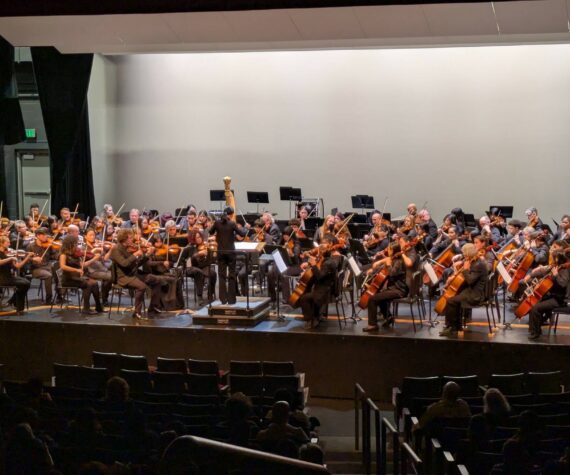 Photo by Bailey Jo Josie/Sound Publishing
Renton High School Orchestra students were paired with professionals from the Seattle Symphony at the Renton IKEA Performing Arts Center.