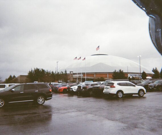 Tacoma Dome on film from a disposable camera. Ben Ray / Seattle Weekly