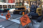 2nd Avenue Protected Bike Lane. Photo by Daniel Person