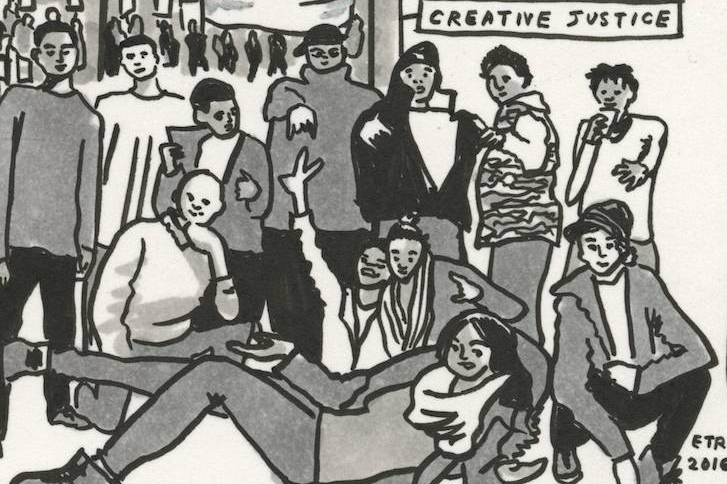 The Art of Black Lives. By E.T. Russian and Luzviminda Uzuri Carpenter (detail)