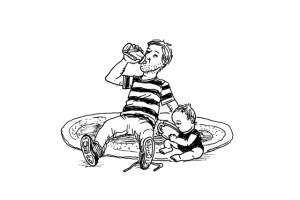 &lsquo;Rocking Fatherhood&rsquo; informs men how to be good partners while raising tiny humans. Illustration by Aaron Bagley