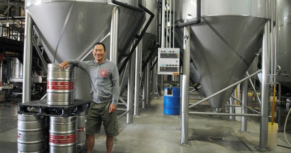 Manny Chao, the face behind Georgtown Brewing and Seattle's beloved brew Manny's Pale Ale. Photo by Lindsey Yamada