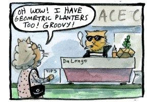 Cool Cat in Hairball Brew. By Aaron Bagley (detail)