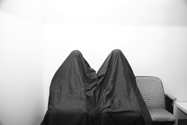 Portland&rsquo;s The Body, hiding their bodies. Photo by Megan Holmes