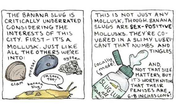 The Secret Lives of Banana Slugs. By Natalie Dupille (detail)