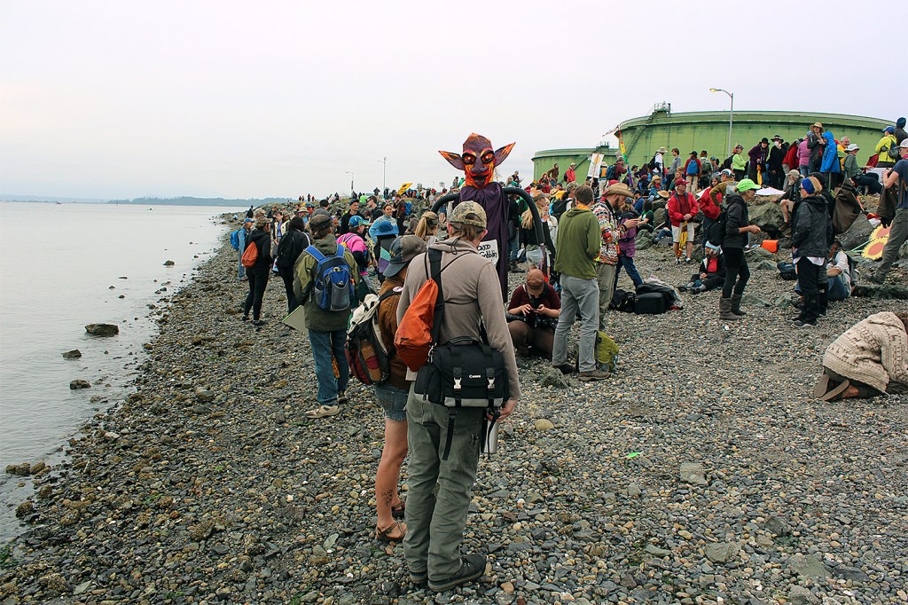 On the beach during Saturday&rsquo;s Indigenous Day of Action.