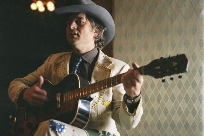 The D.I.Y. artist with his own take on the classic Nudie Suit, sewed by Clarity Miller. Photo by Jason Quigley