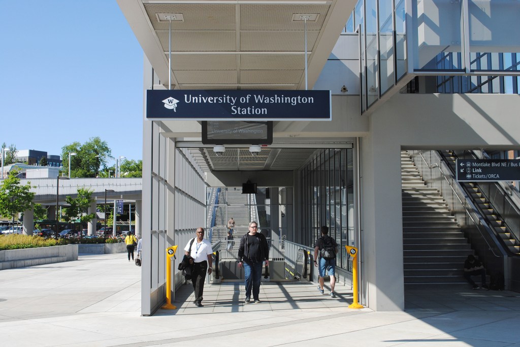 University of Washigton Link Light Rail Station.