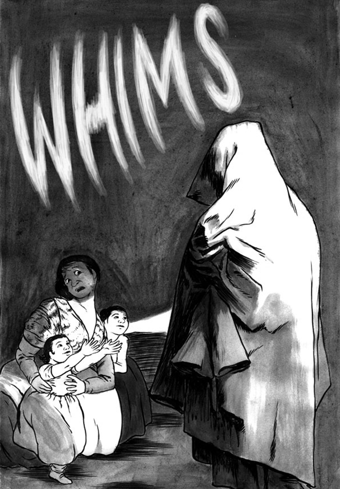 Intruder editor Marc Palm&rsquo;s cover for Whims, a collection of local comic artists&rsquo; interpretations of Goya&rsquo;s Los Caprichos prints.