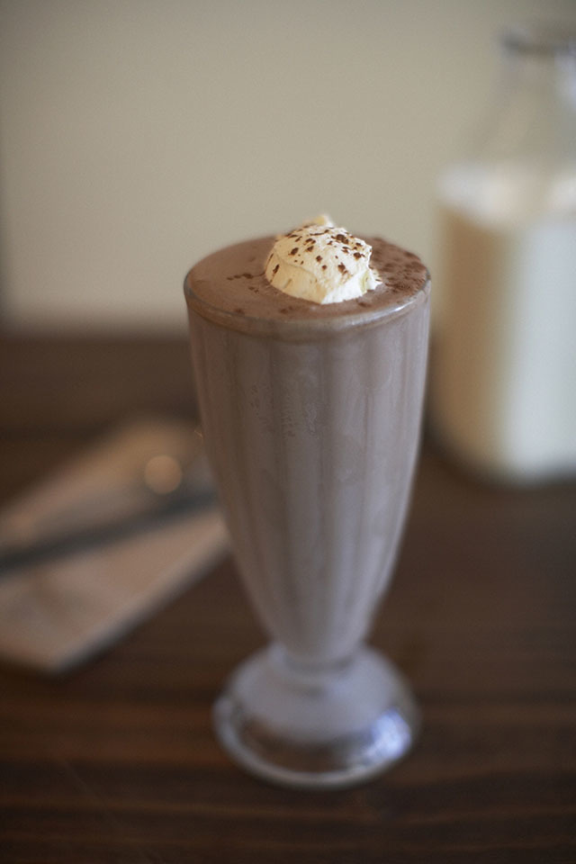 Hot Cakes&rsquo; Oaxacan milkshake. Photo by Jim Henkens