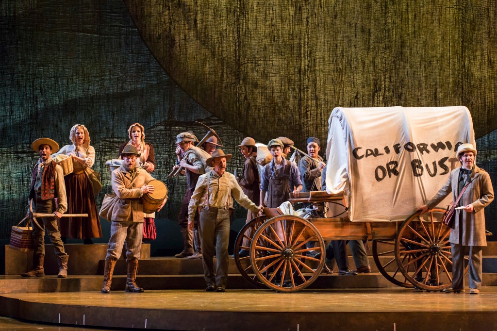 The Company of Lerner & Loewe&rsquo;s &lsquo;Paint Your Wagon.&rsquo; Photo by Tracy Martin